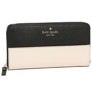 Kate Spade Black/Pebble Cedar Street Lacey Wallet